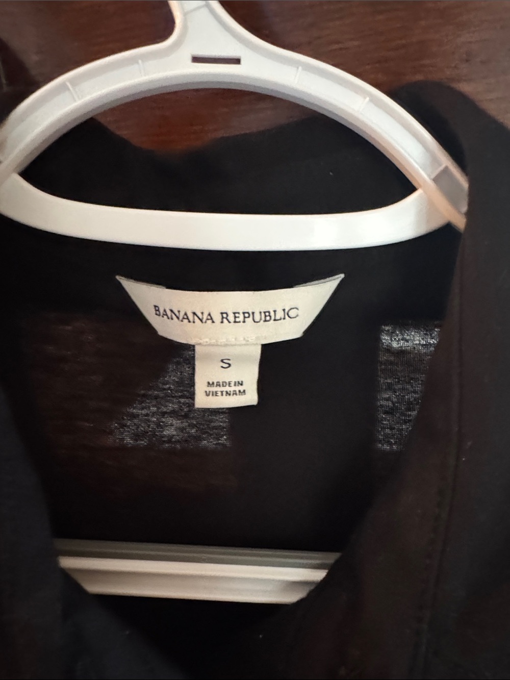 Women’s Black Short-Sleeve Button-Up Shirt - Picture 2 of 4